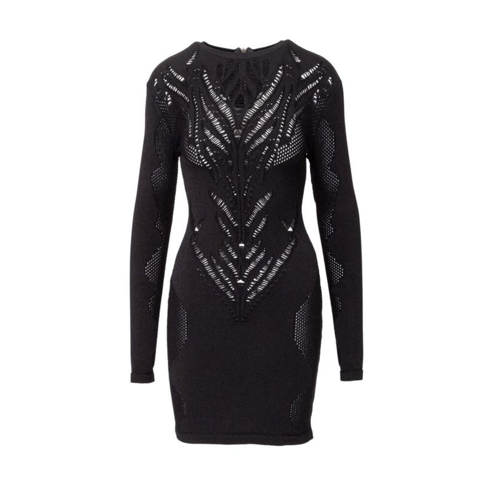 Balmain Stretchy Jacquard Dress - '10s